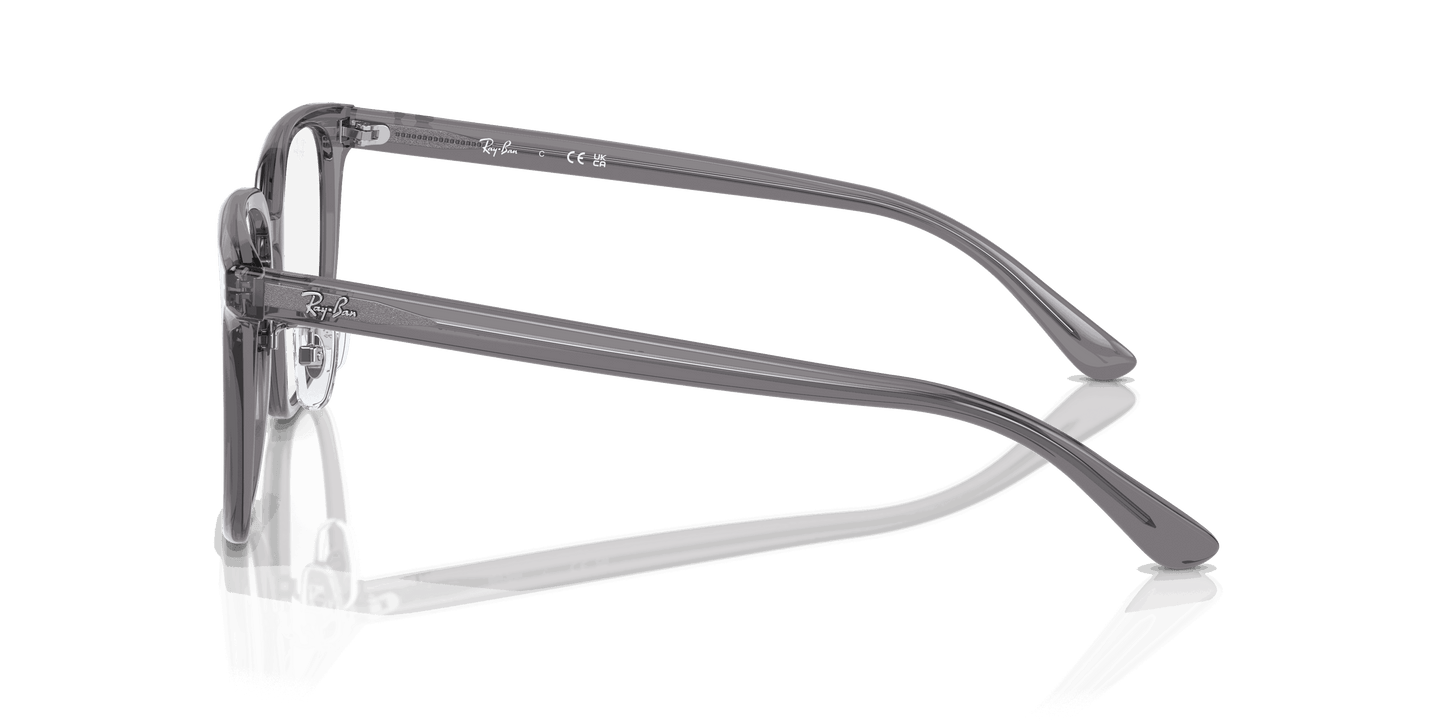 [Clear Lenses, Polished Transparent Grey Frame]