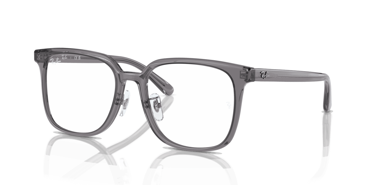 [Clear Lenses, Polished Transparent Grey Frame]