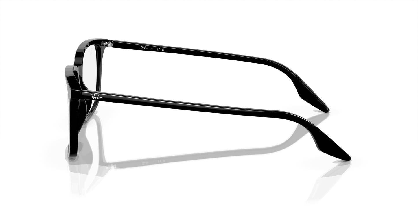 [Clear Lenses, Polished Black Frame]