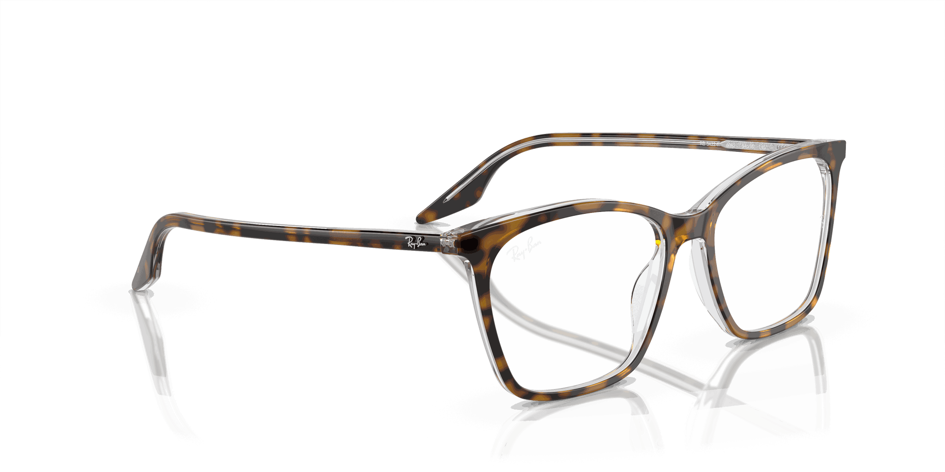 [Demo Lens Lenses, Polished Havana On Transparent Frame]
