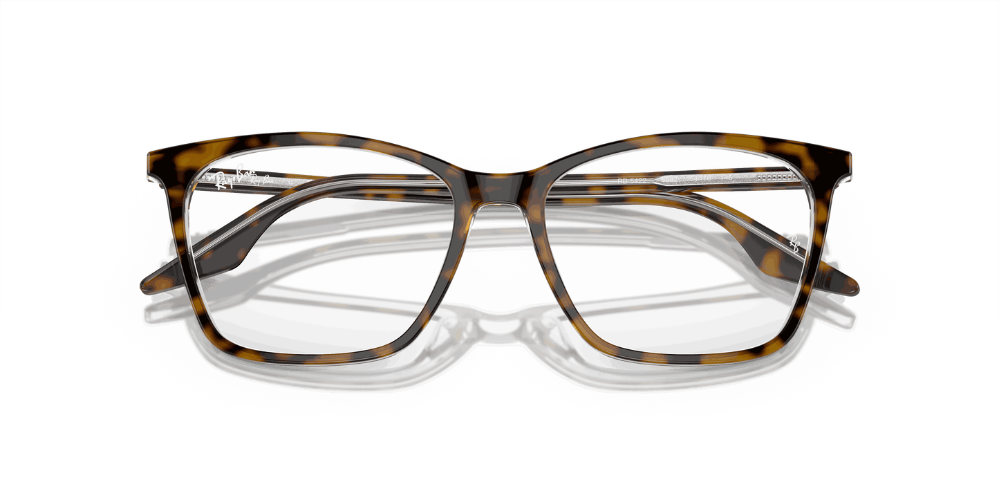 [Clear Lenses, Polished Havana On Transparent Frame]