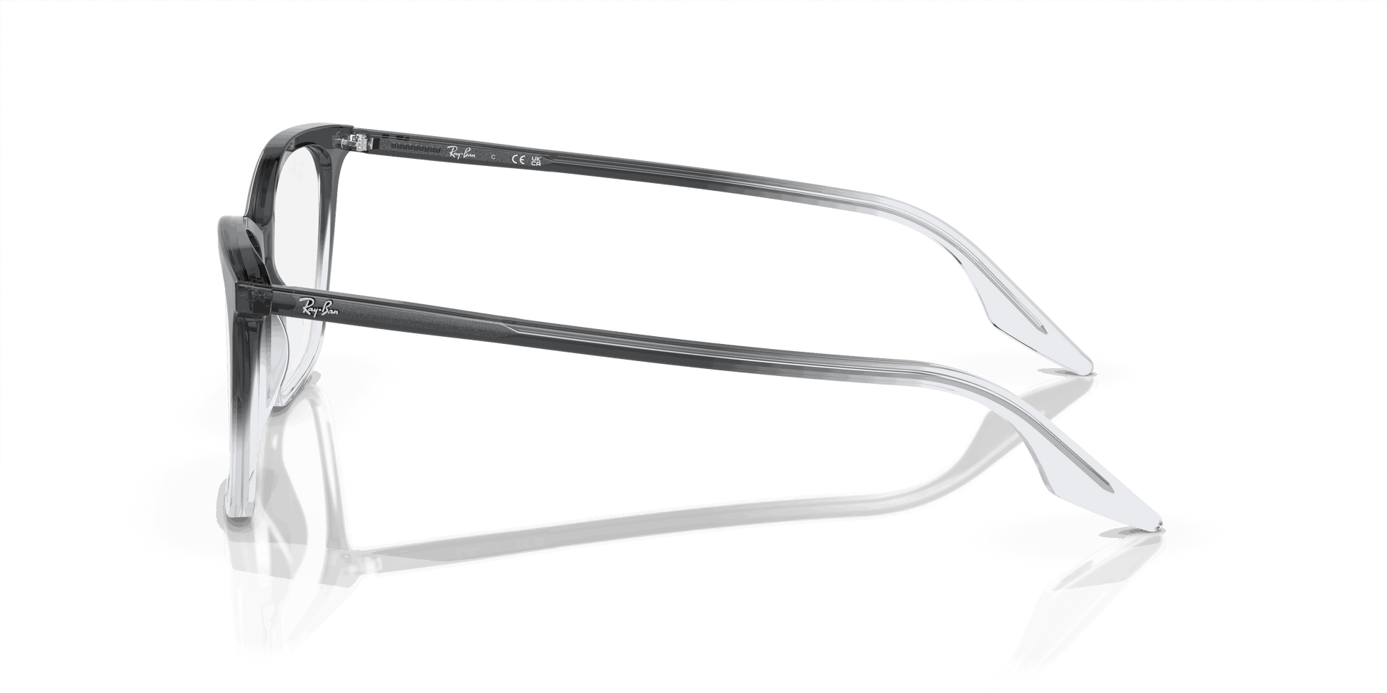 [Clear Lenses, Polished Dark Grey Frame]