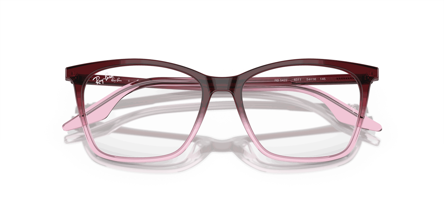 [Clear Lenses, Polished Red & Pink Frame]