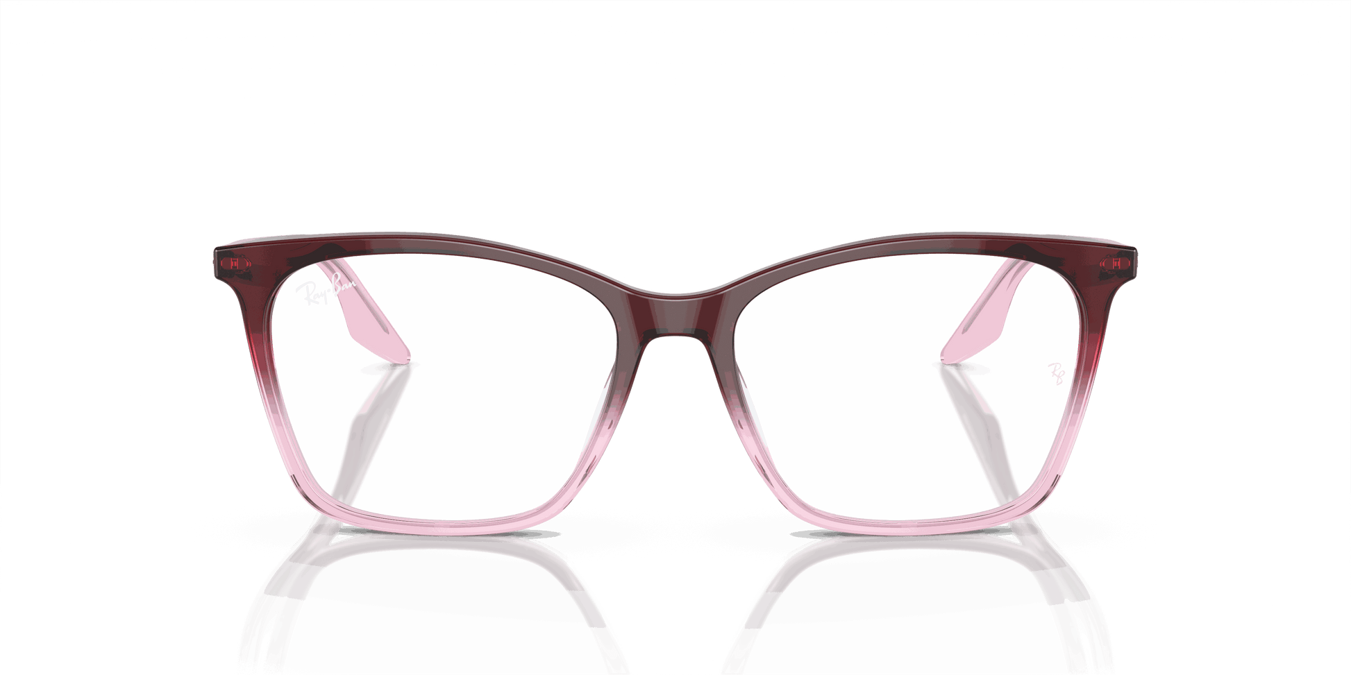 [Clear Lenses, Polished Red & Pink Frame]