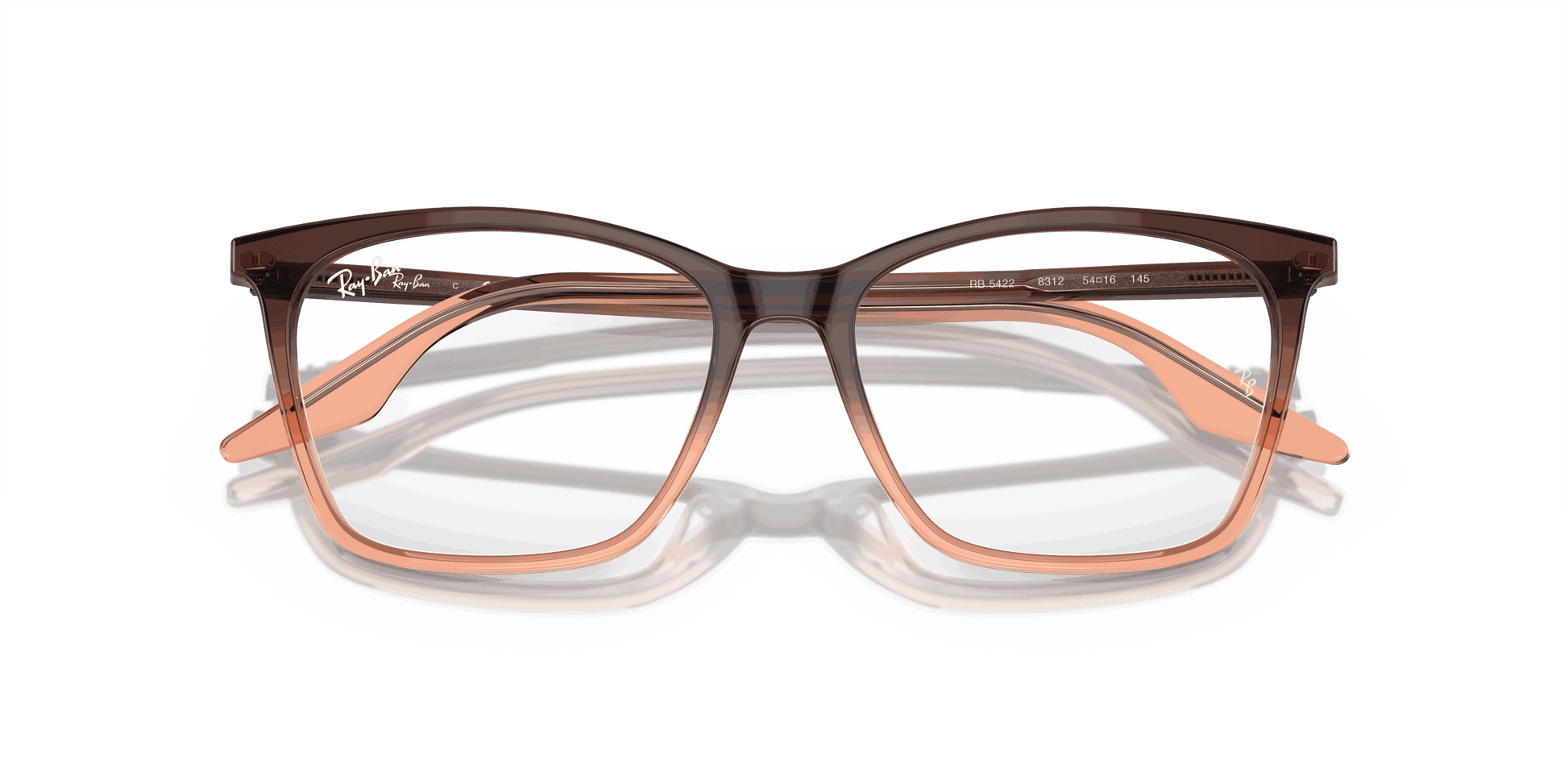 [Demo Lens Lenses, Polished Brown & Orange Frame]