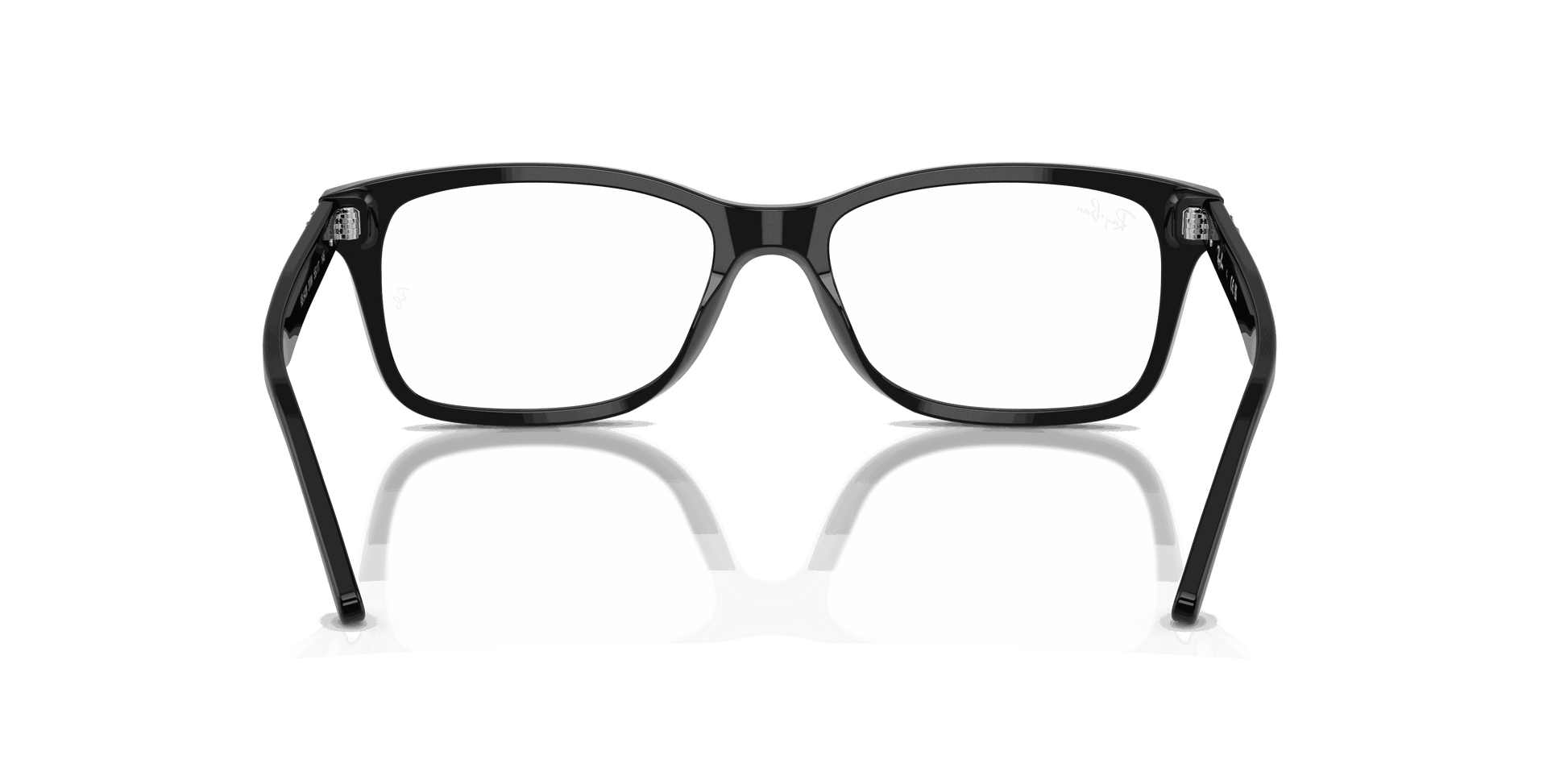 [Clear Lenses, Polished Black Frame]