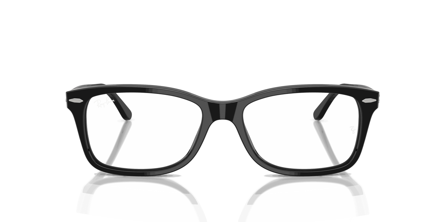 [Clear Lenses, Polished Black Frame]