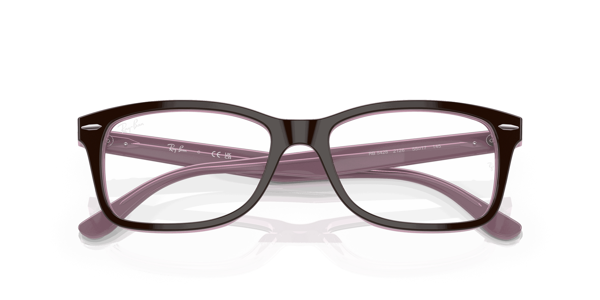 [Clear Lenses, Polished Brown On Pink Frame]
