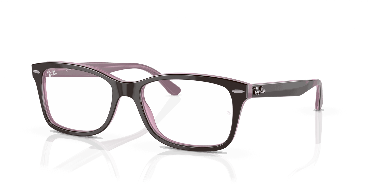 [Clear Lenses, Polished Brown On Pink Frame]