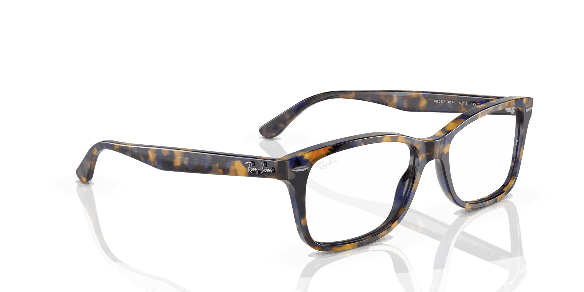 [Clear Lenses, Polished Yellow & Blue Havana Frame]