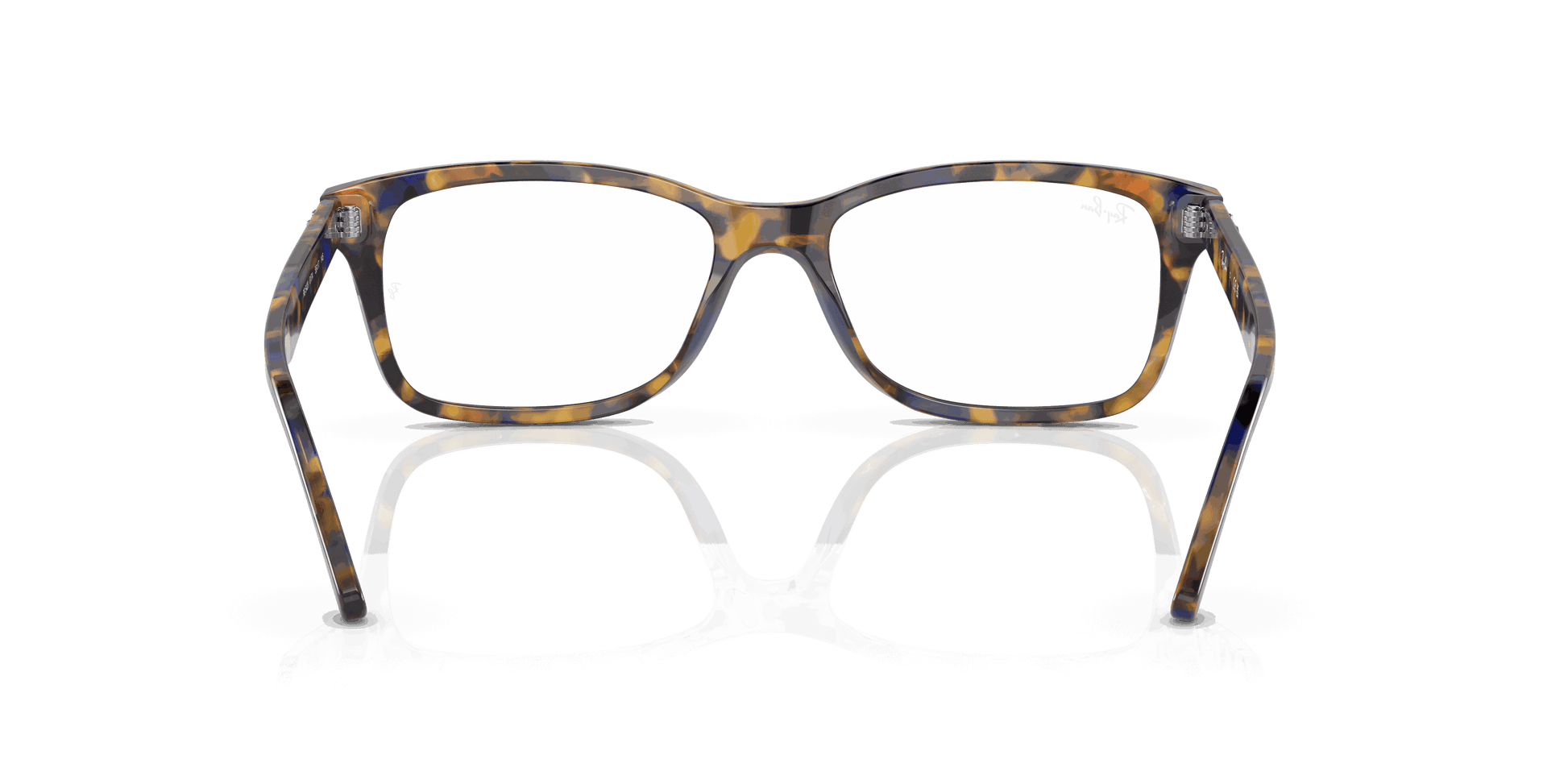 [Clear Lenses, Polished Yellow & Blue Havana Frame]