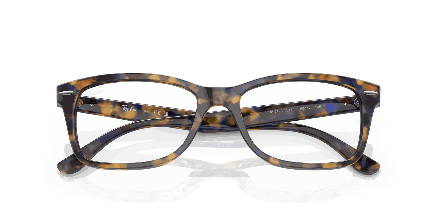 [Clear Lenses, Polished Yellow & Blue Havana Frame]