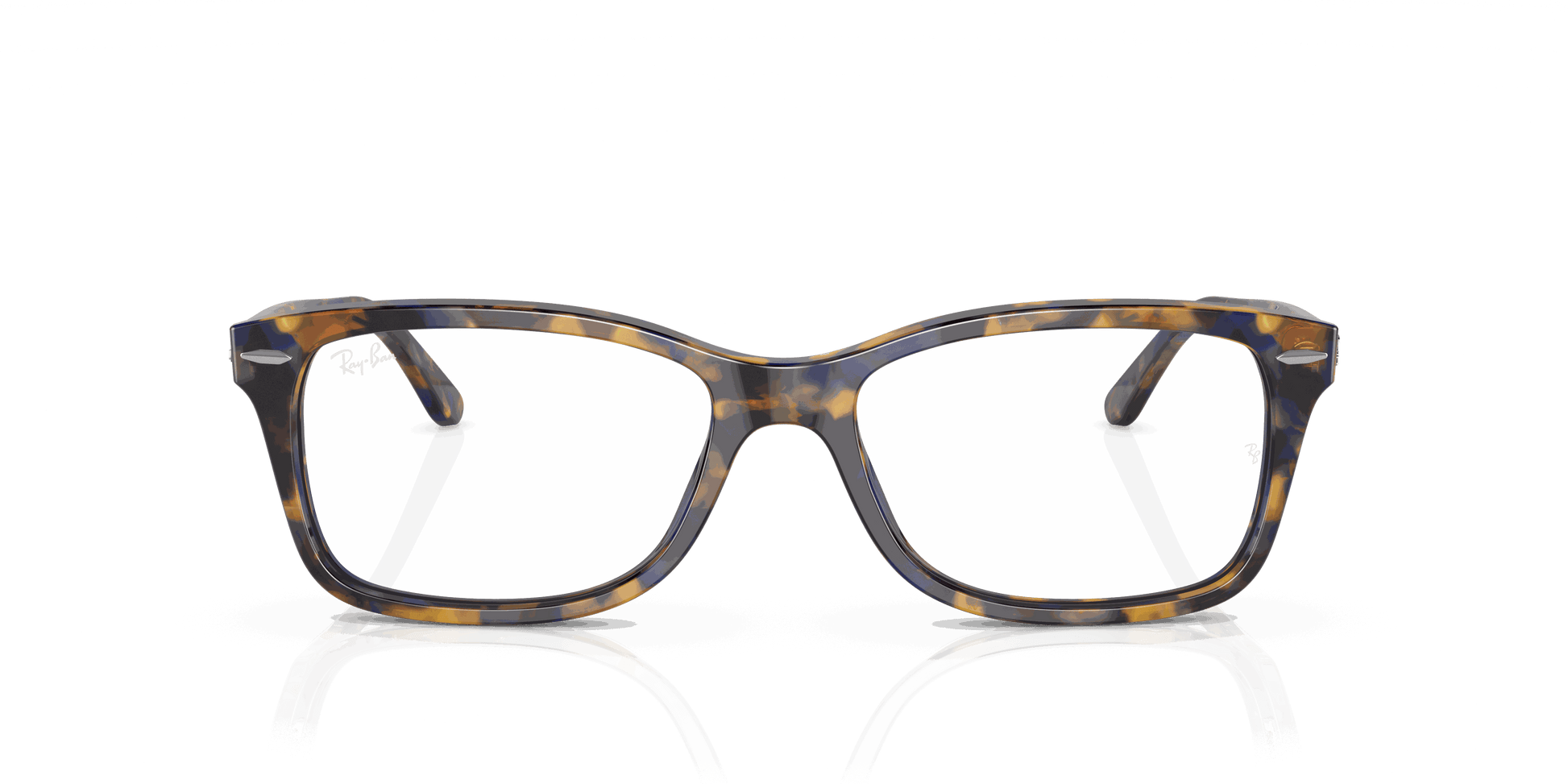 [Clear Lenses, Polished Yellow & Blue Havana Frame]