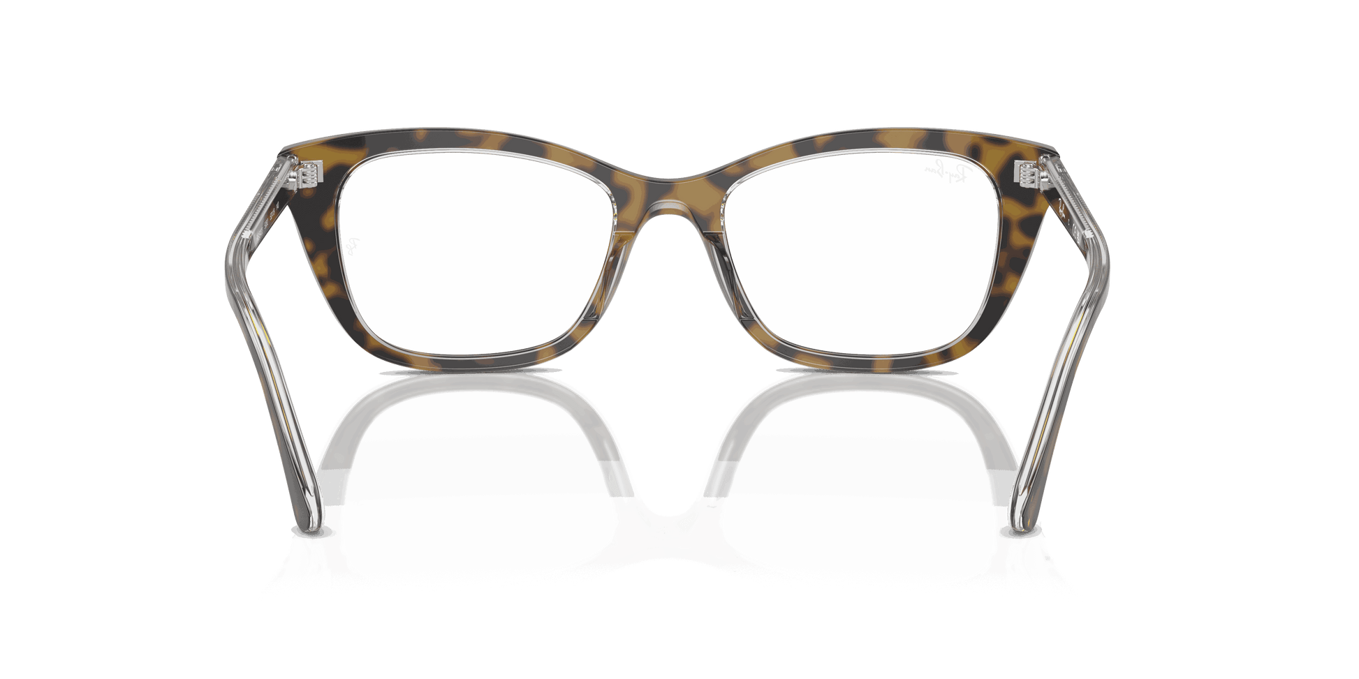 [Clear Lenses, Polished Havana On Transparent Frame]