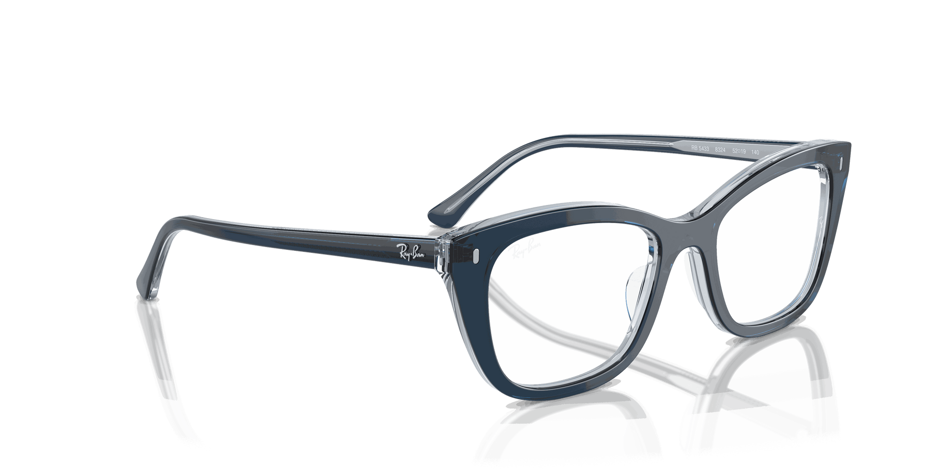 [Clear Lenses, Polished Blue On Transparent Blue Frame]