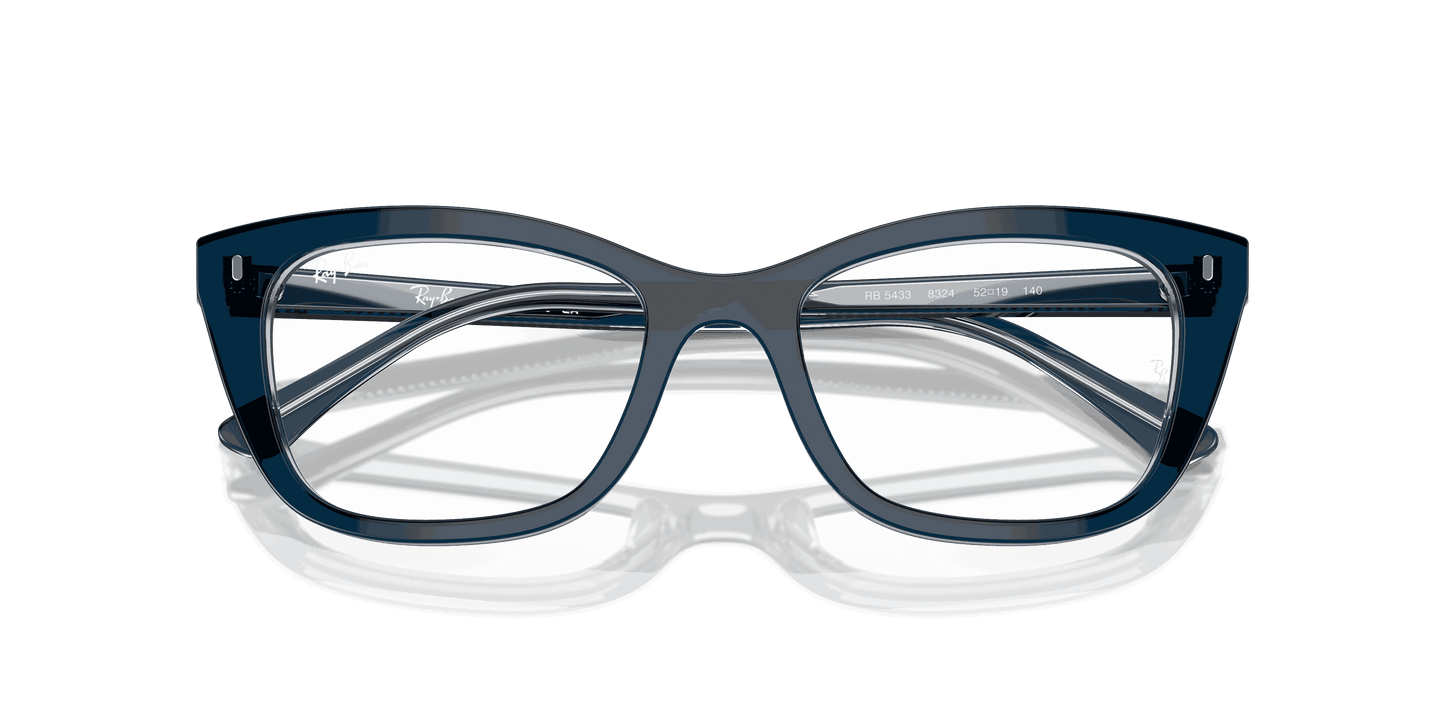 [Clear Lenses, Polished Blue On Transparent Blue Frame]