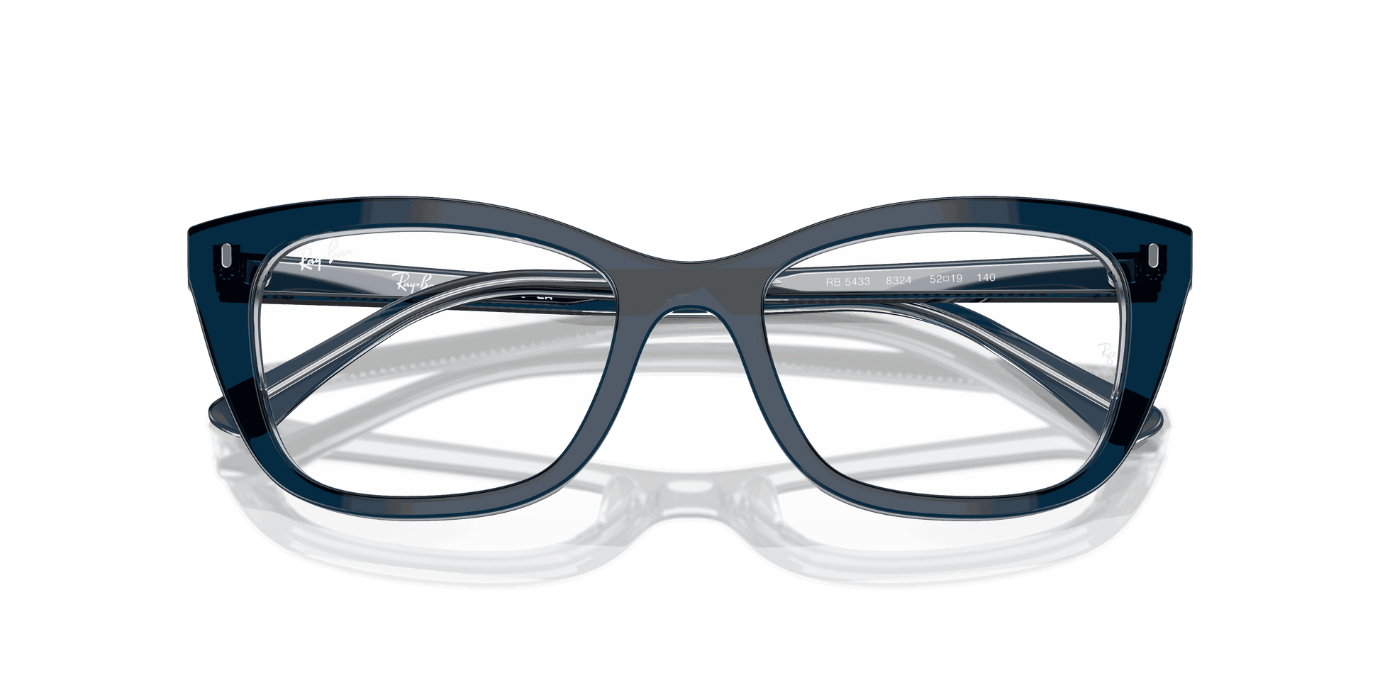 [Clear Lenses, Polished Blue On Transparent Blue Frame]
