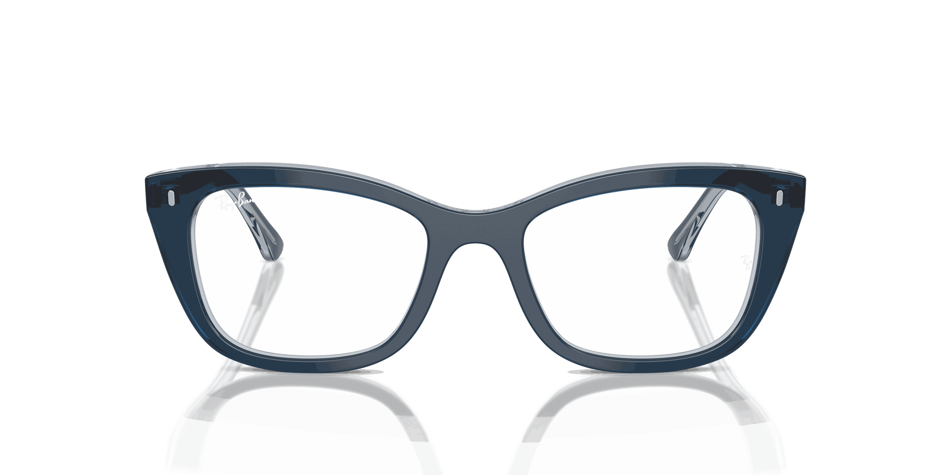 [Clear Lenses, Polished Blue On Transparent Blue Frame]