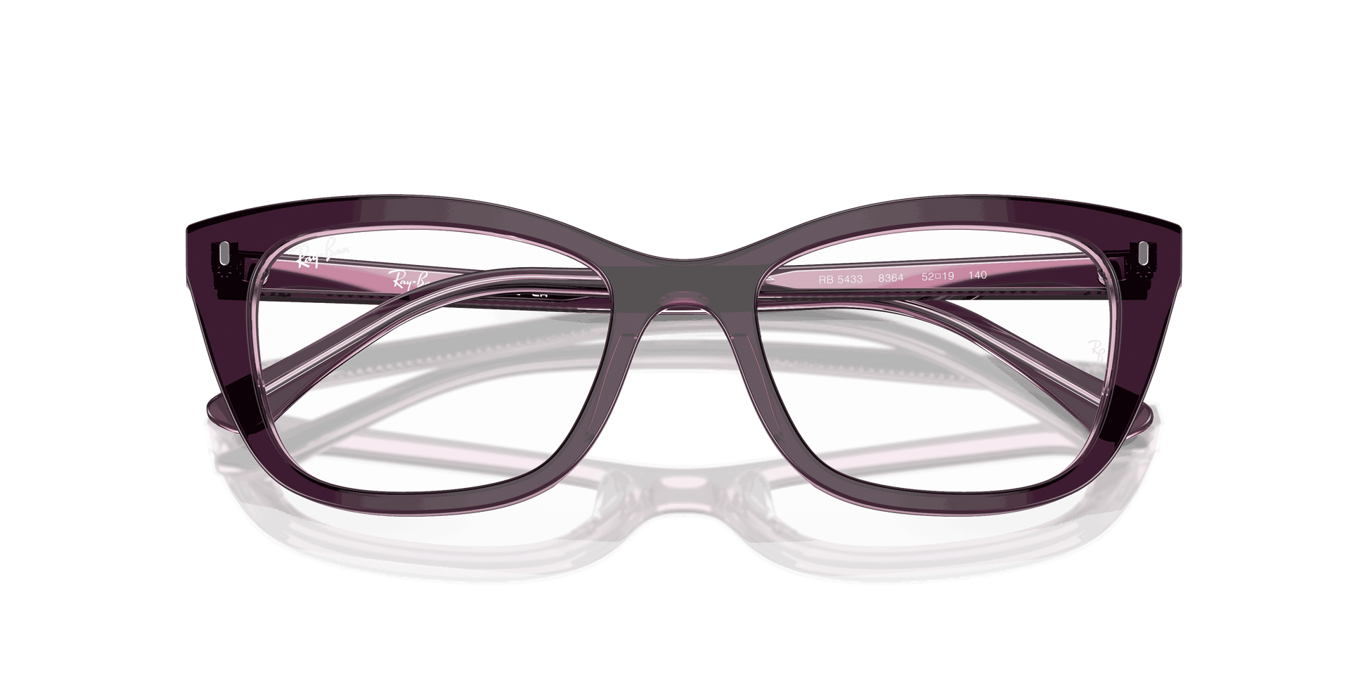 [Clear Lenses, Polished Violet On Transparent Pink Frame]
