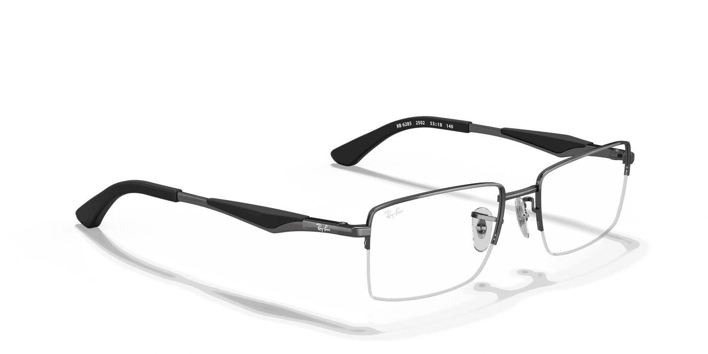 [Clear Lenses, Polished Gunmetal Frame]