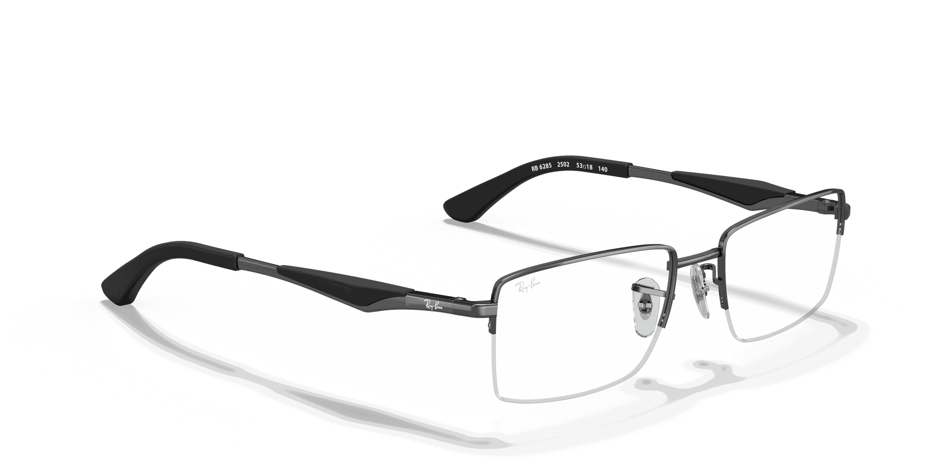 [Clear Lenses, Polished Gunmetal Frame]