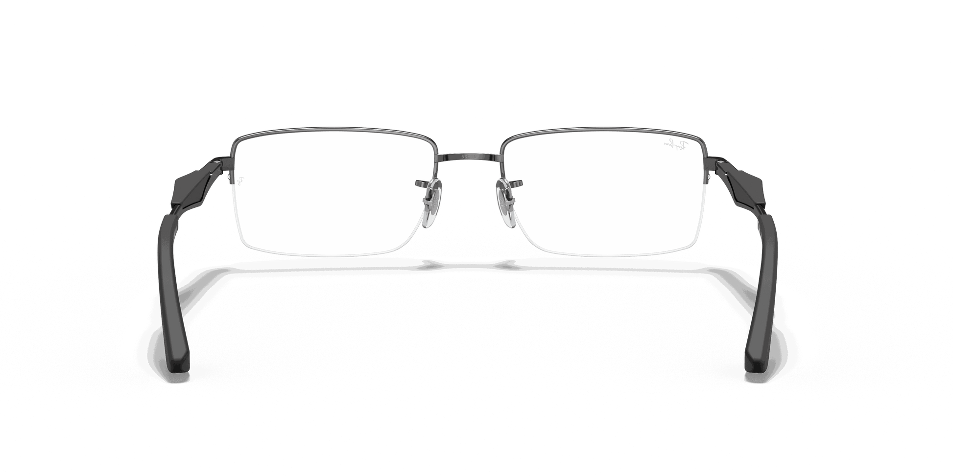 [Clear Lenses, Polished Gunmetal Frame]