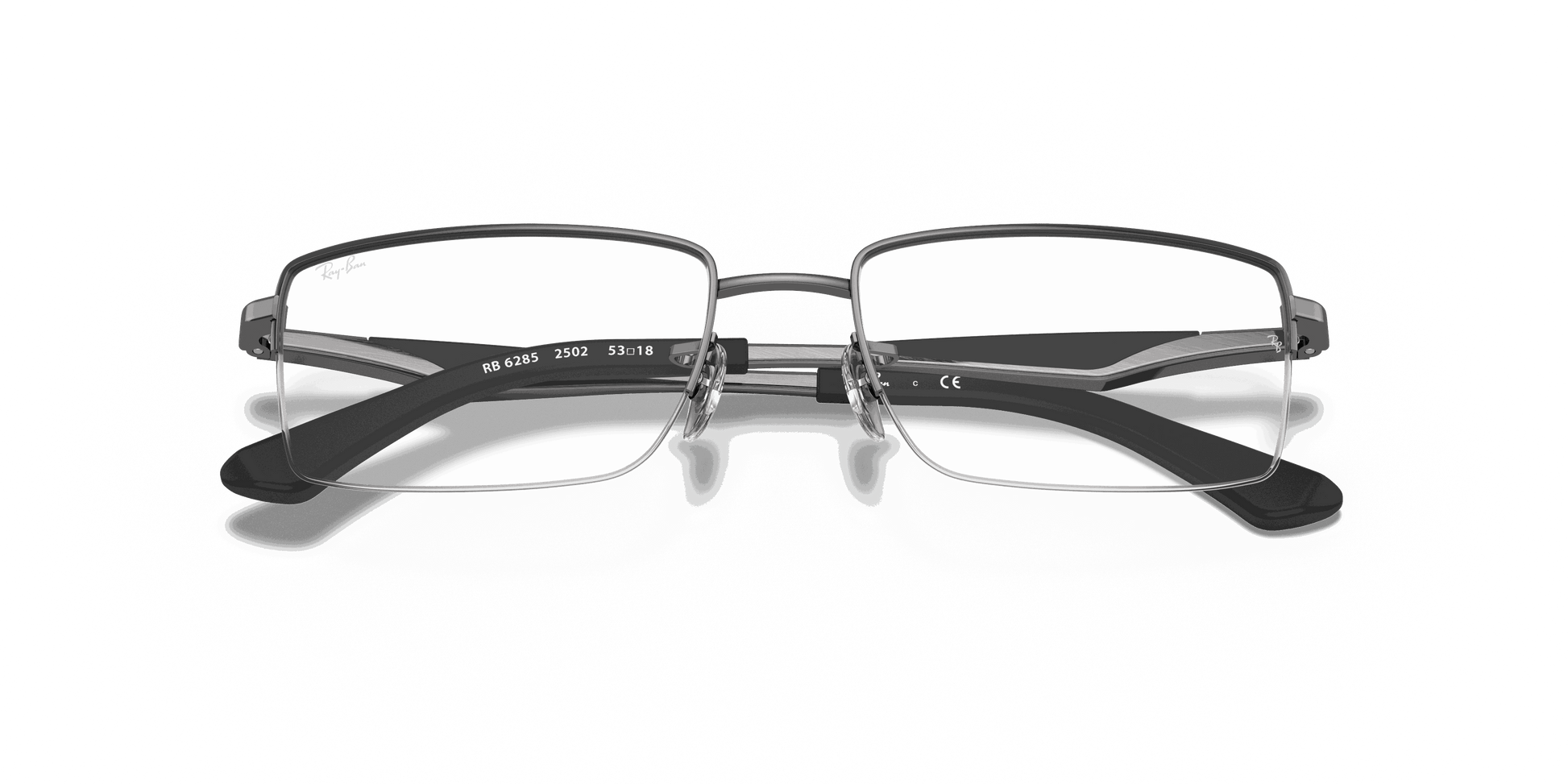 [Clear Lenses, Polished Gunmetal Frame]