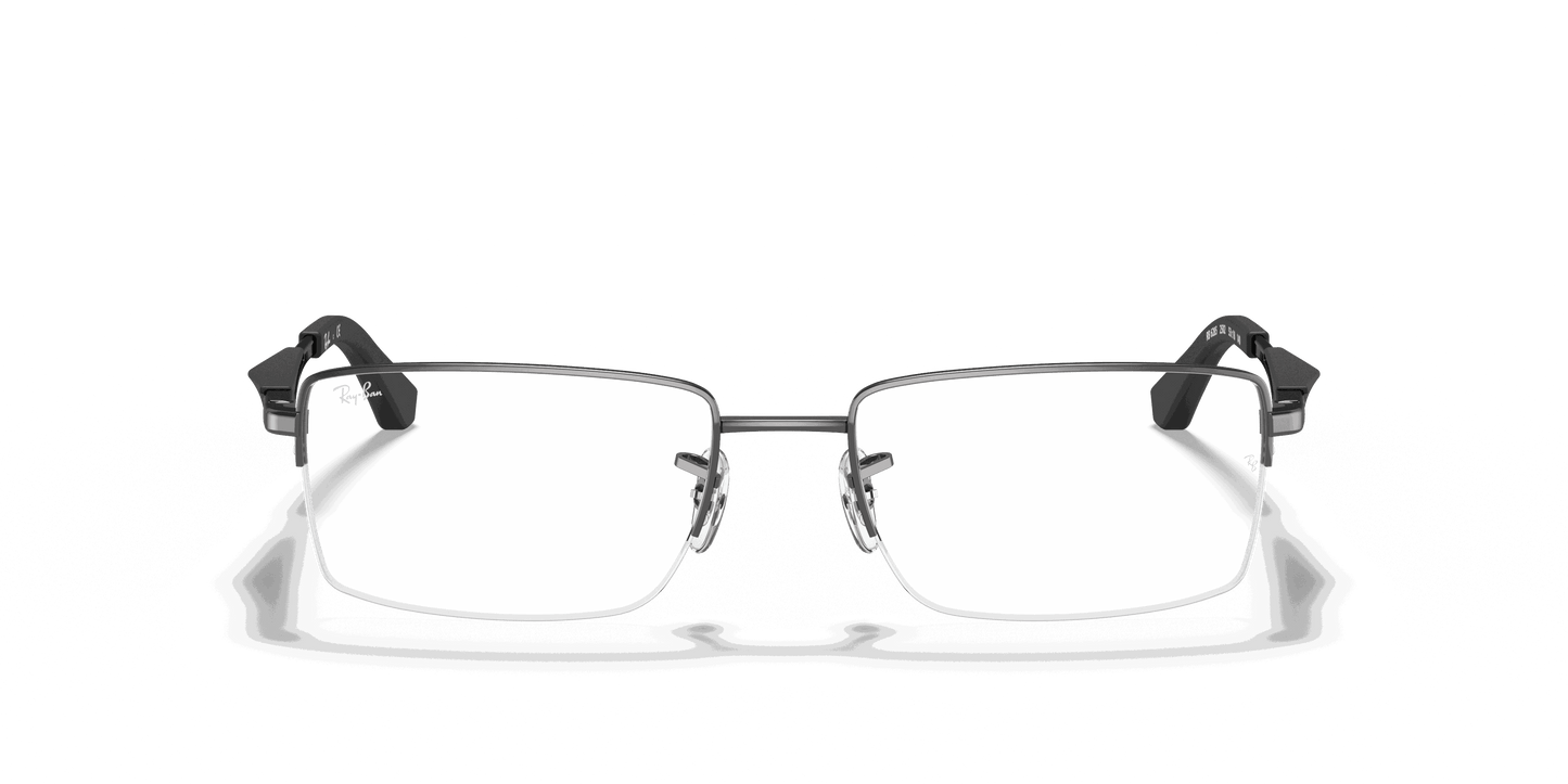 [Clear Lenses, Polished Gunmetal Frame]