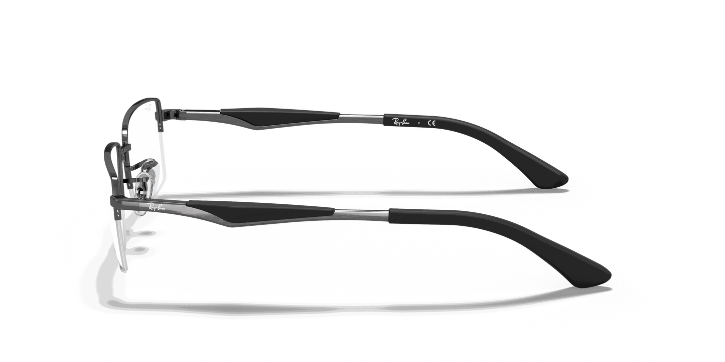 [Clear Lenses, Polished Gunmetal Frame]