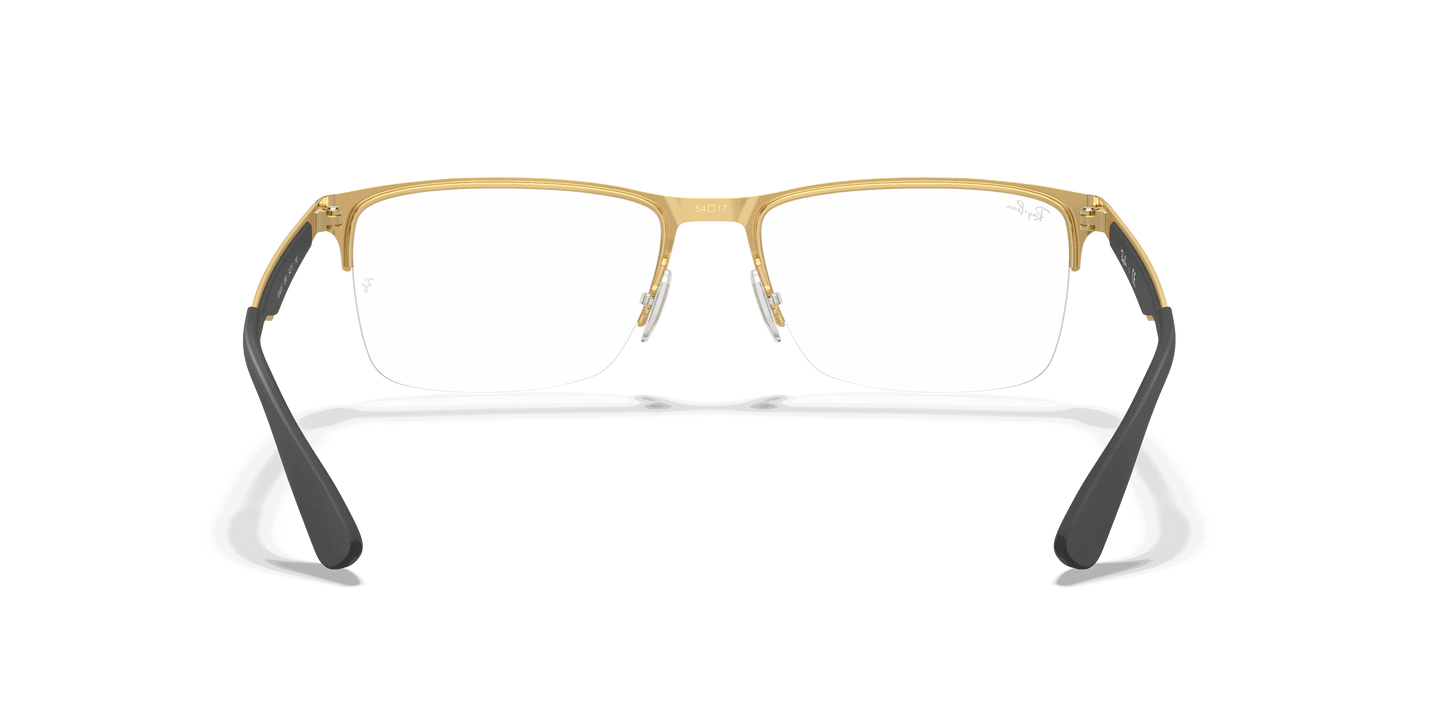 [Clear Lenses, Polished Black On Gold Frame]