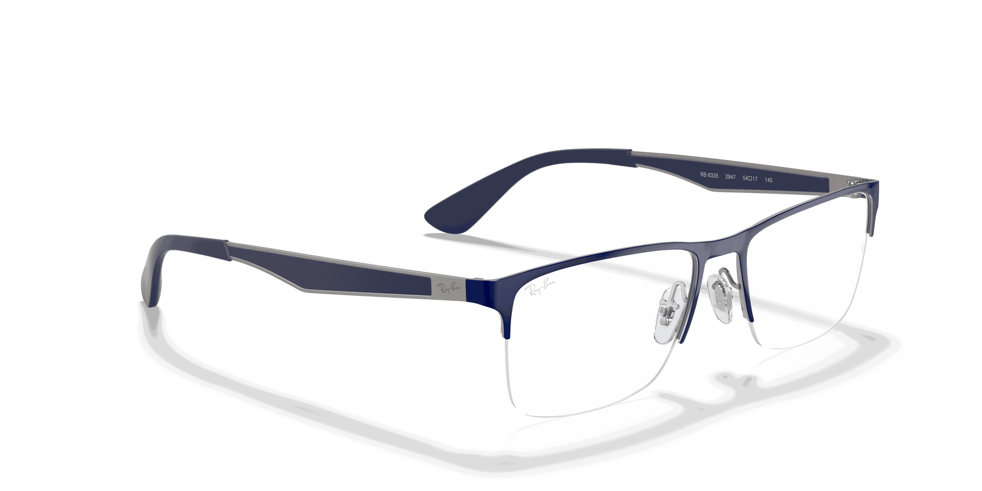 [Clear Lenses, Polished Blue On Gunmetal Frame]