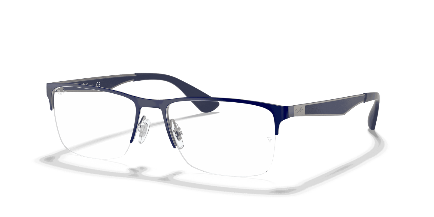 [Clear Lenses, Polished Blue On Gunmetal Frame]