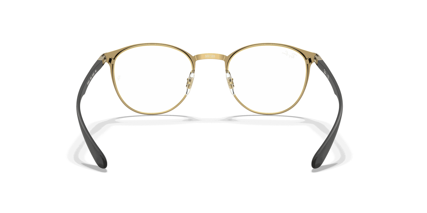 [Clear Lenses, Matte Black On Gold Frame]