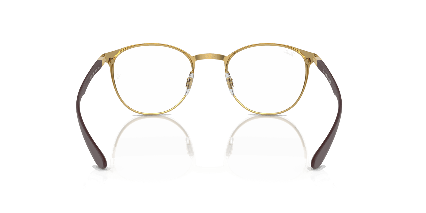 [Demo Lens Lenses, Matte Dark Grey On Gold Frame]