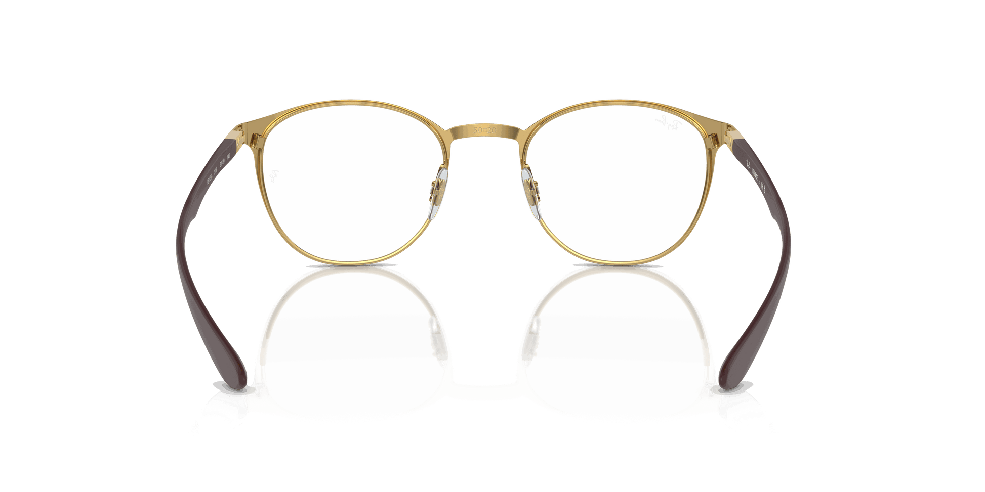 [Demo Lens Lenses, Matte Dark Grey On Gold Frame]