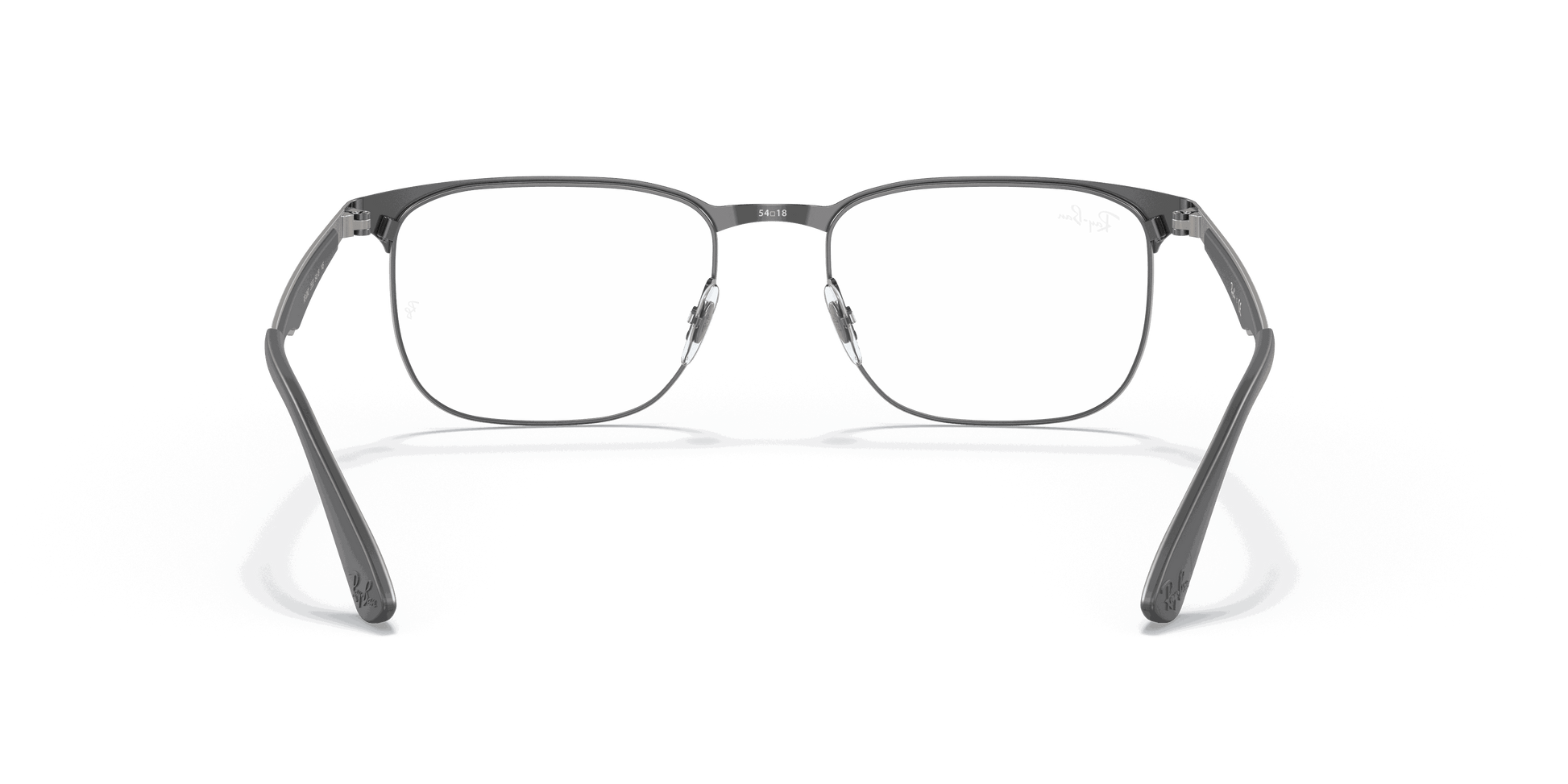 [Clear Lenses, Polished Gunmetal Frame]