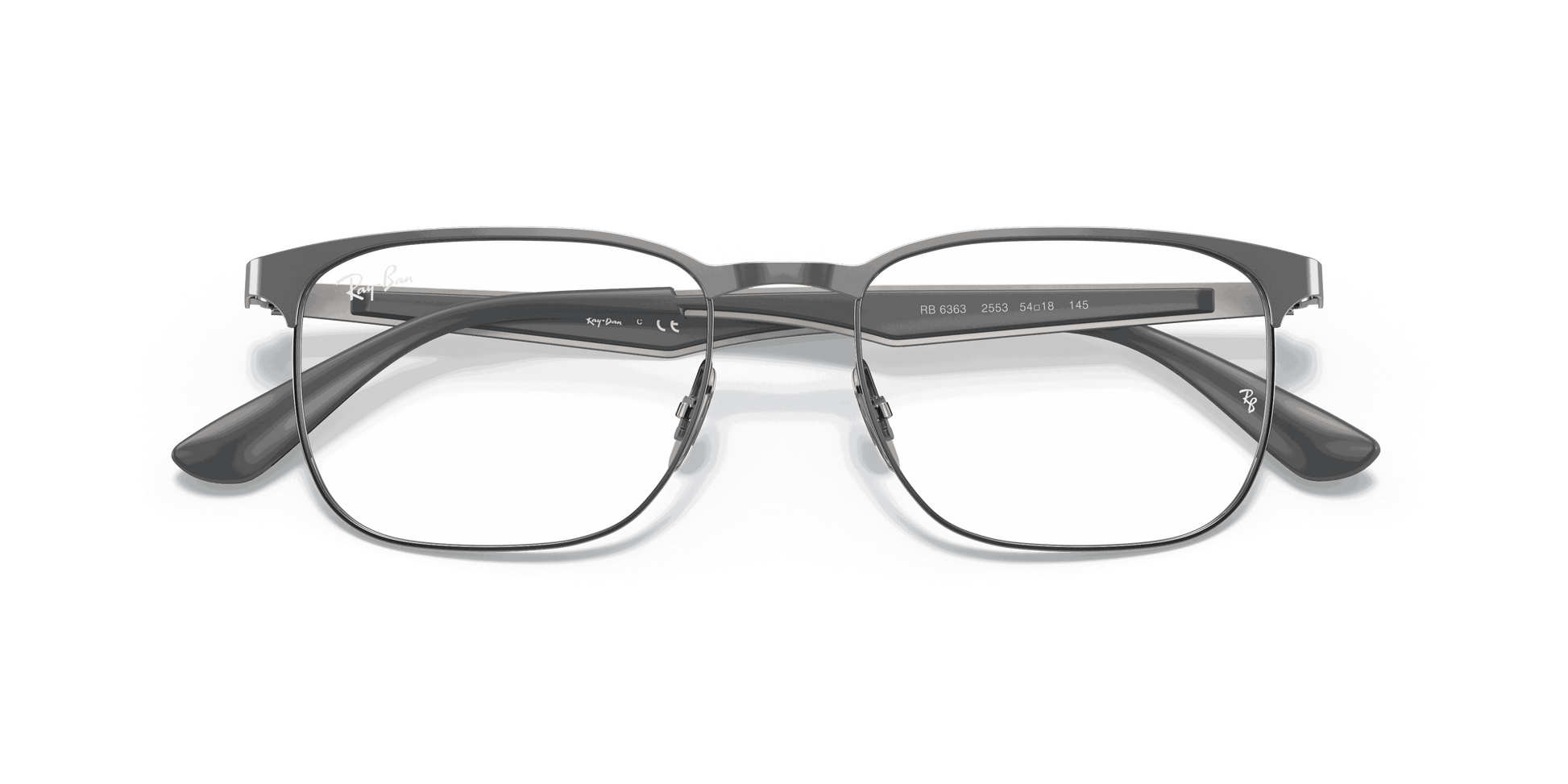 [Clear Lenses, Polished Gunmetal Frame]