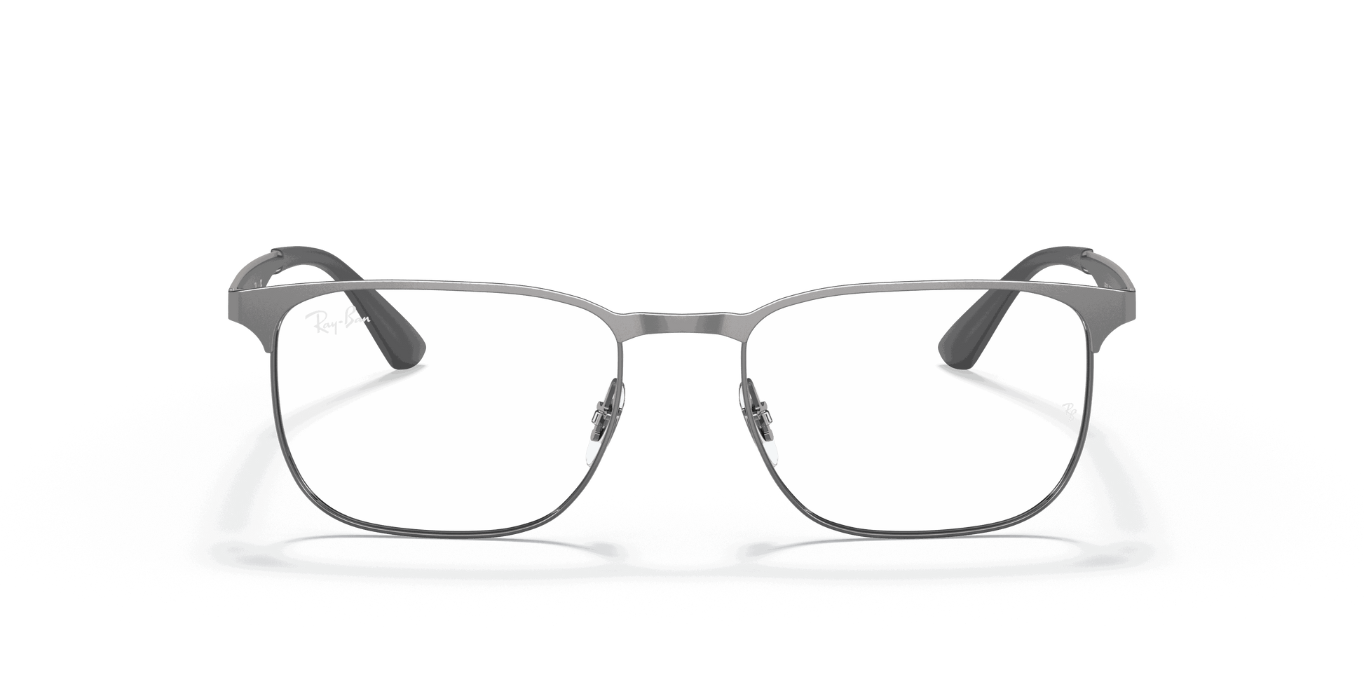 [Clear Lenses, Polished Gunmetal Frame]
