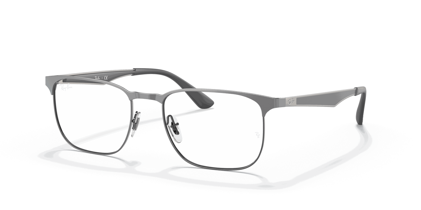 [Clear Lenses, Polished Gunmetal Frame]