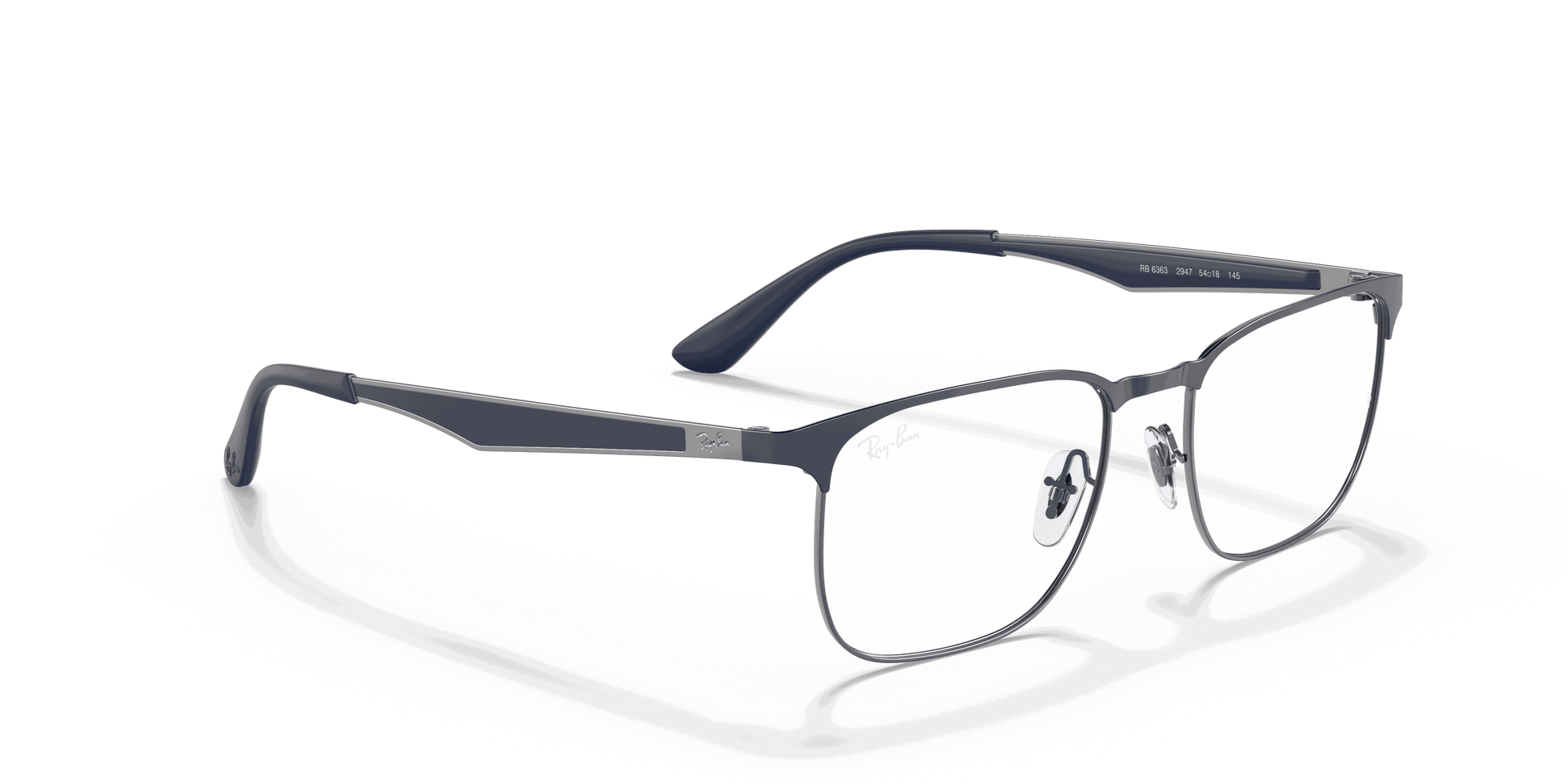 [Clear Lenses, Polished Blue On Gunmetal Frame]
