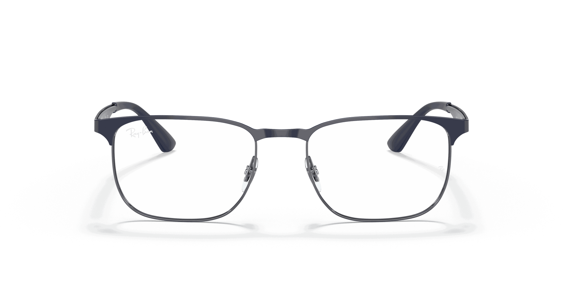 [Clear Lenses, Polished Blue On Gunmetal Frame]