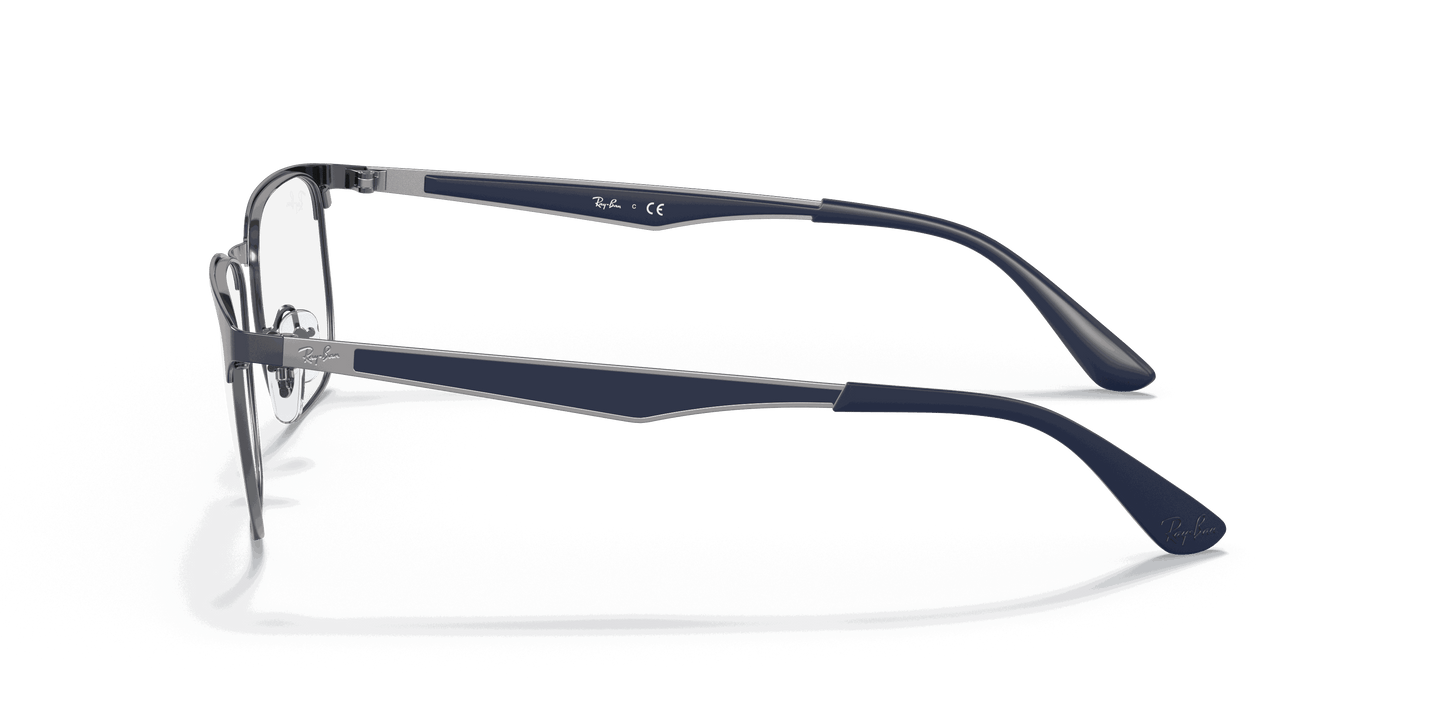 [Clear Lenses, Polished Blue On Gunmetal Frame]