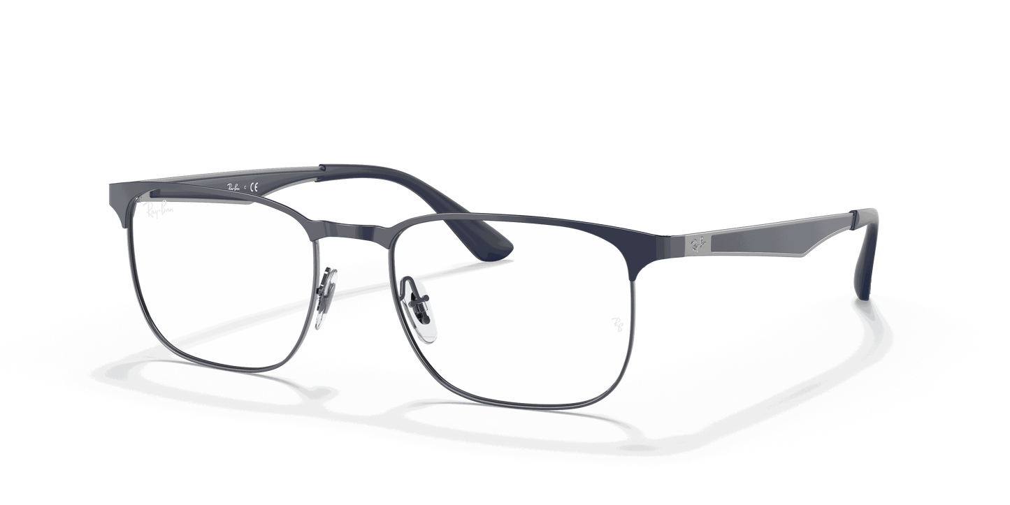 [Clear Lenses, Polished Blue On Gunmetal Frame]