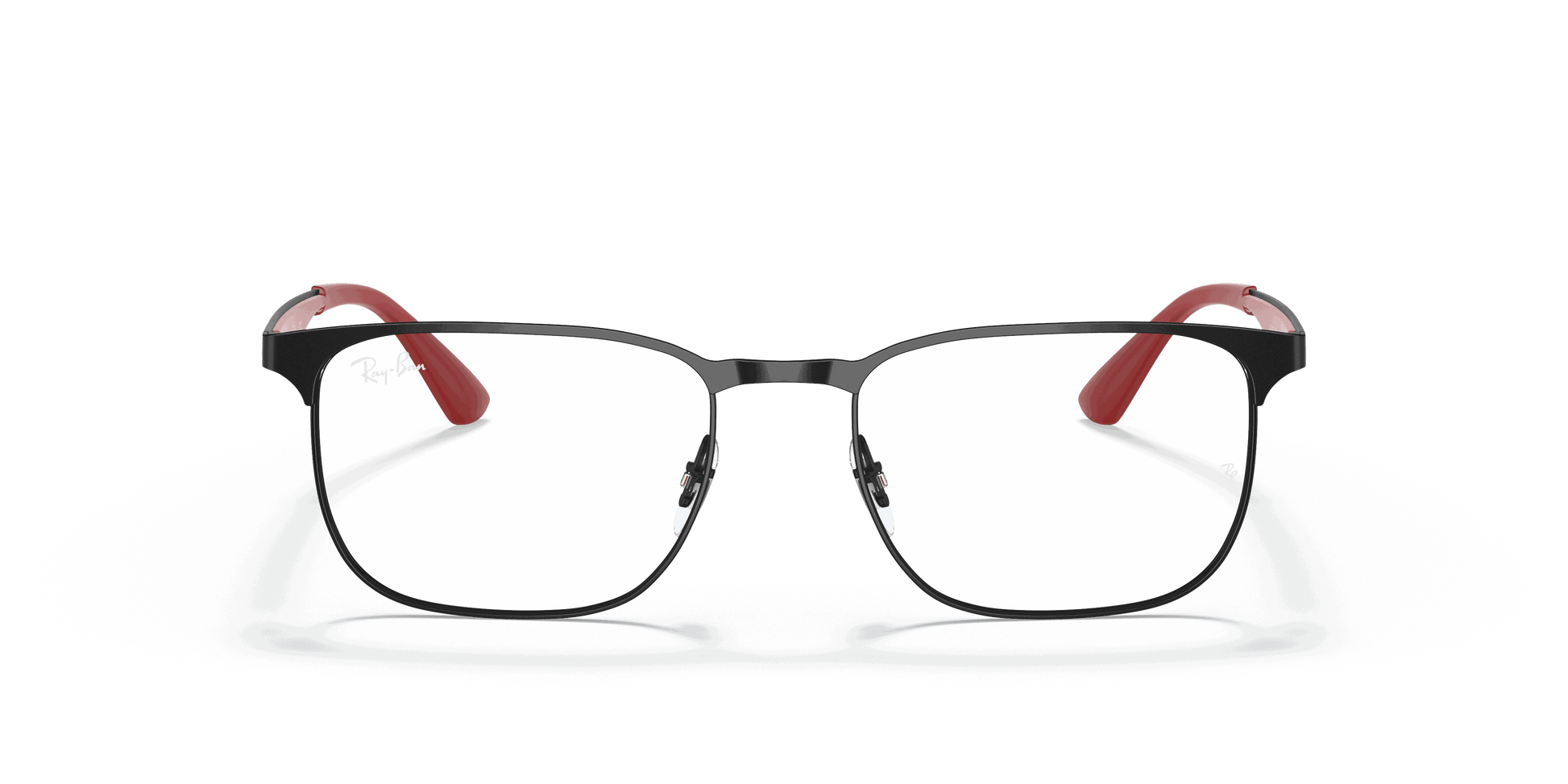 [Clear Lenses, Polished Black Frame]