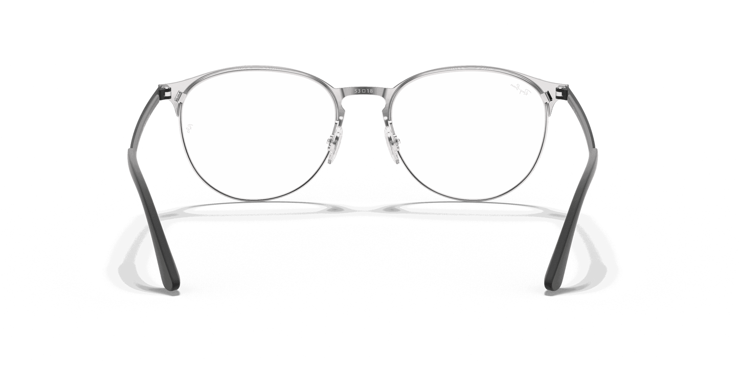 [Clear Lenses, Polished Black On Silver Frame]