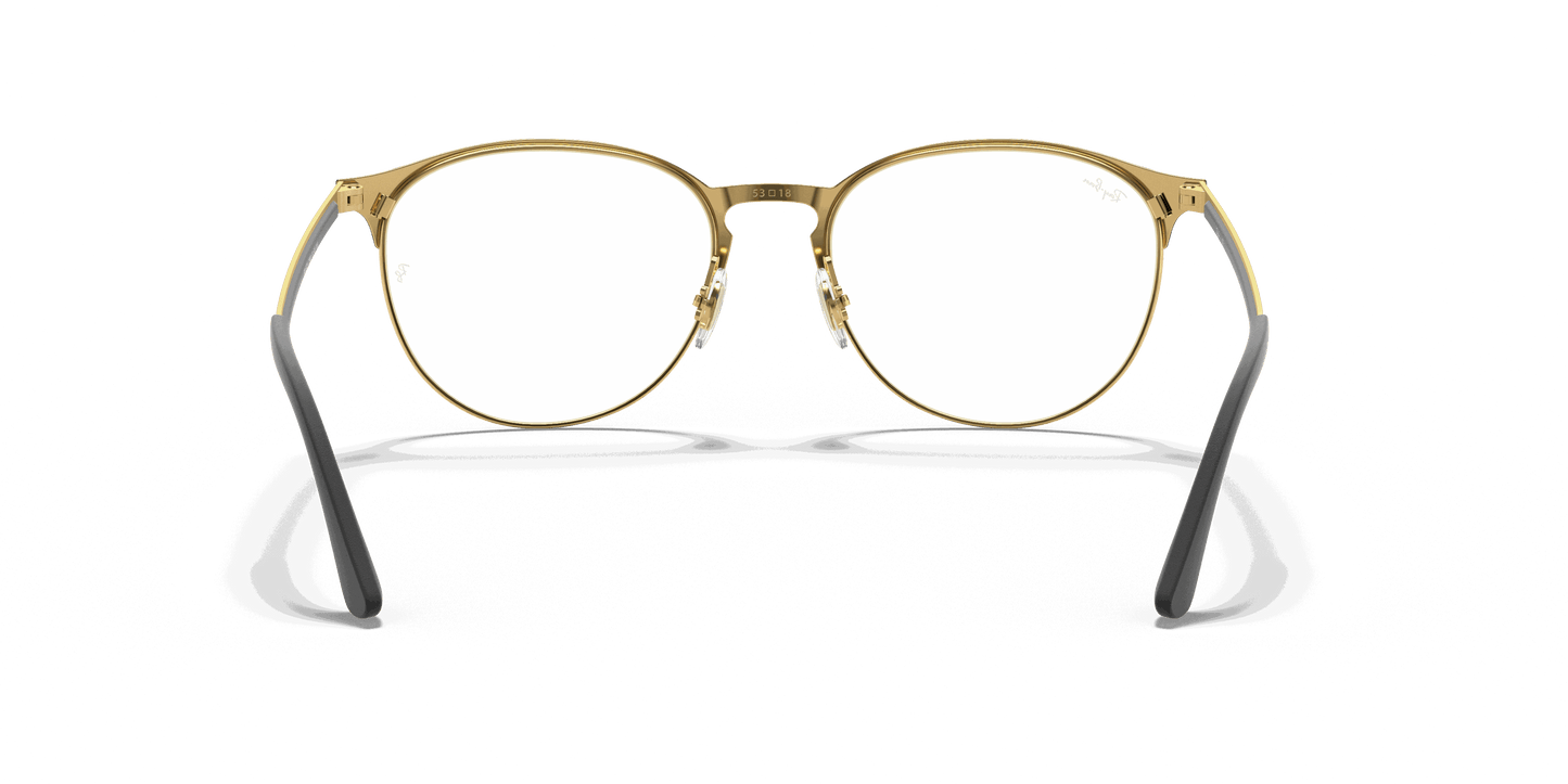 [Clear Lenses, Polished Black On Gold Frame]