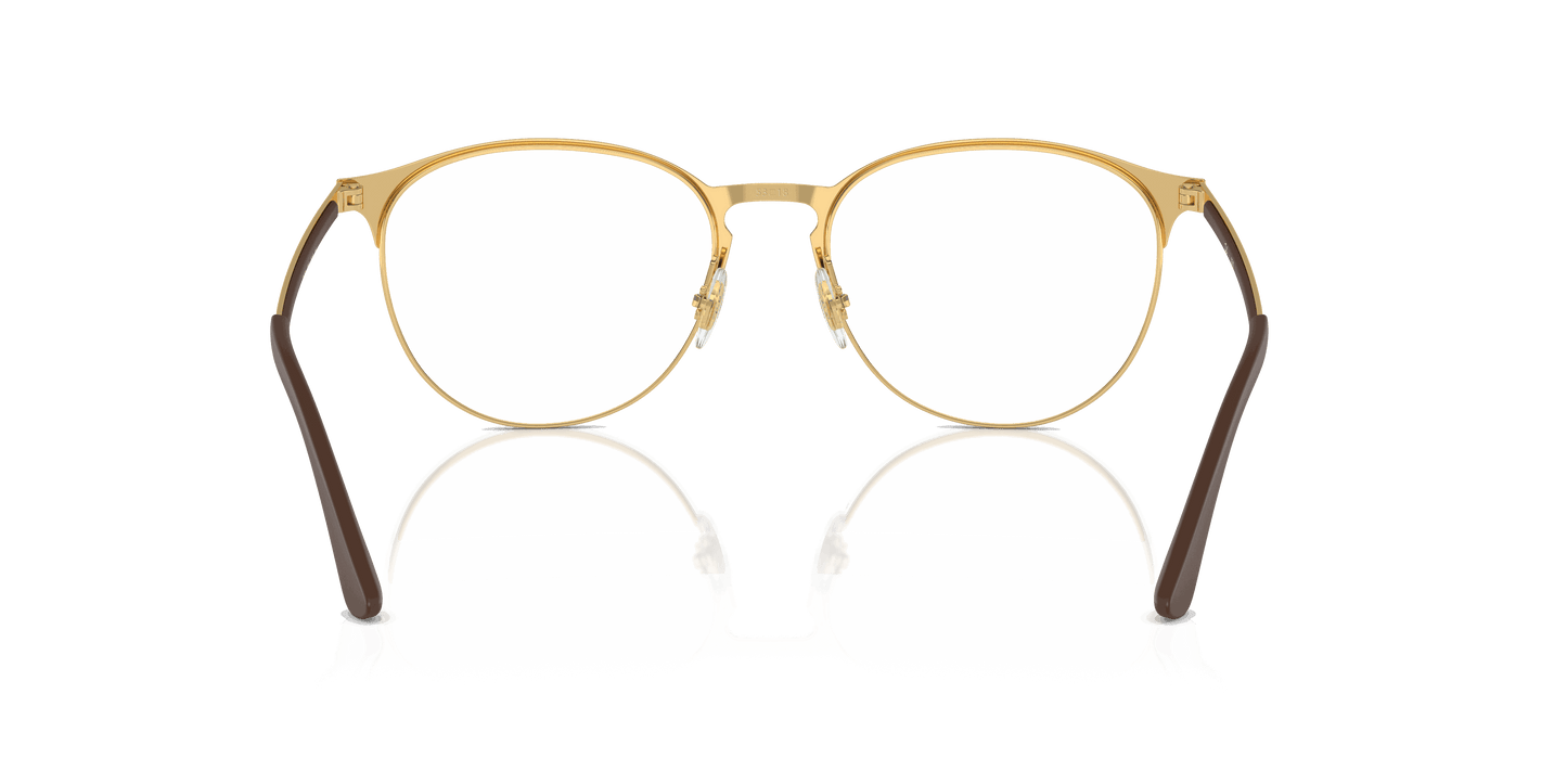 [Clear Lenses, Polished Havana On Gold Frame]