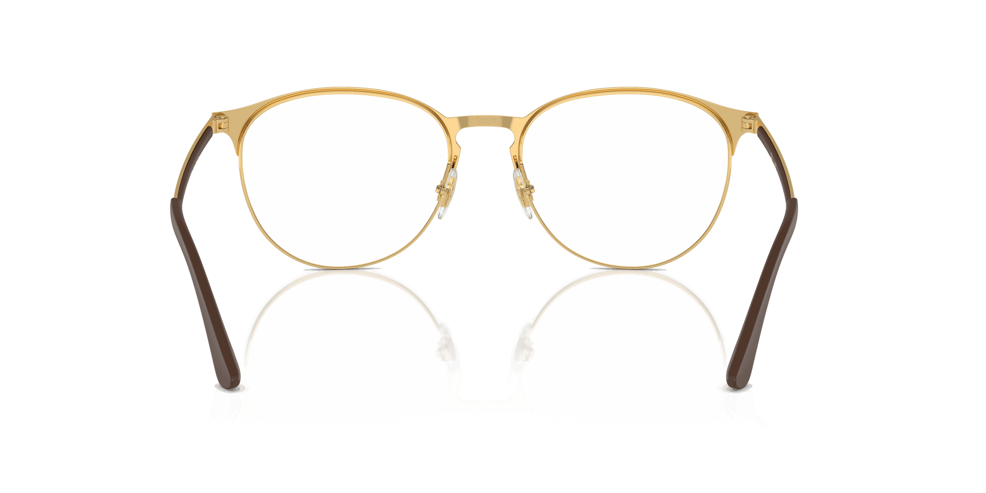 [Clear Lenses, Polished Havana On Gold Frame]