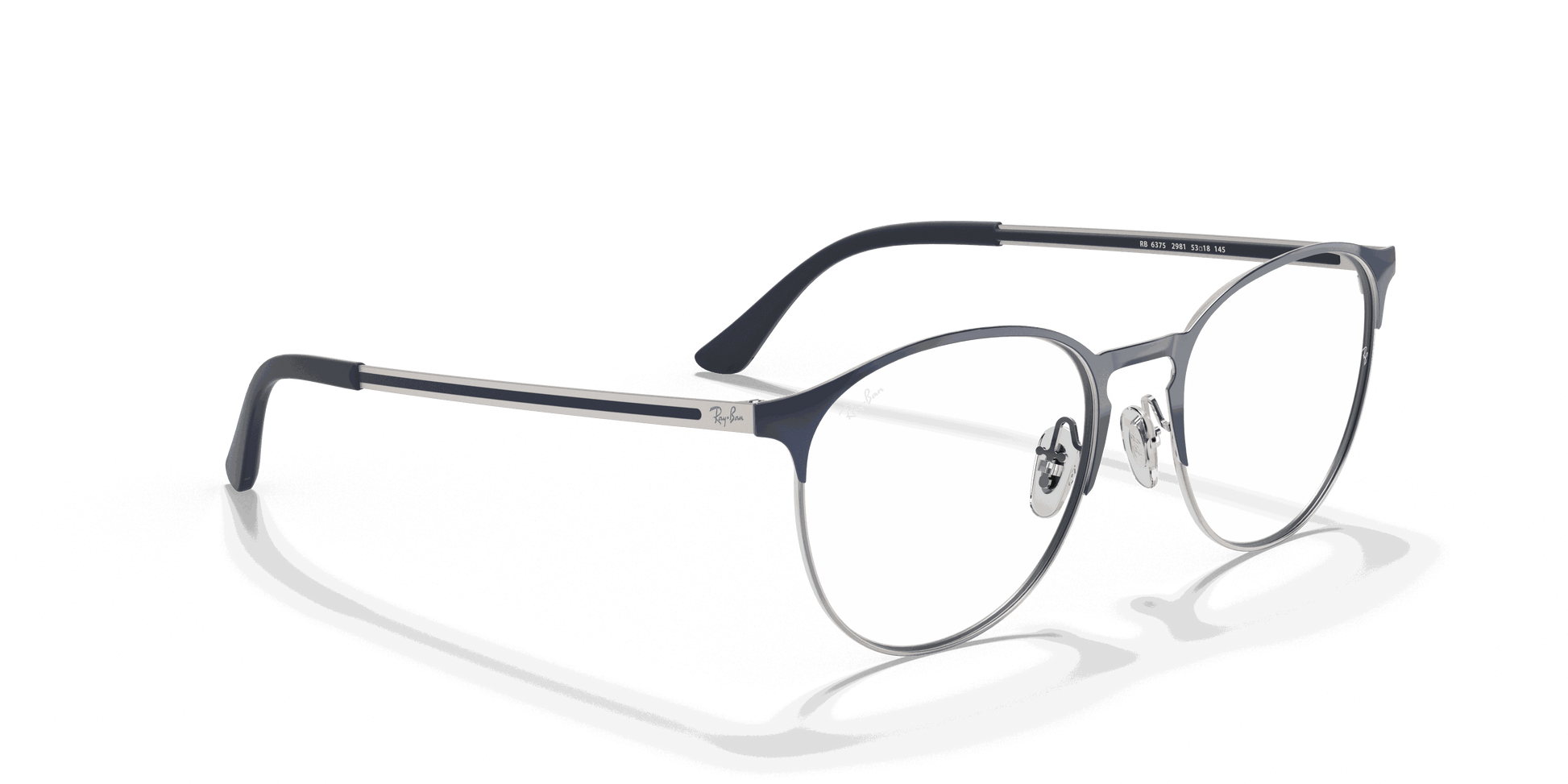 [Clear Lenses, Polished Blue On Gunmetal Frame]
