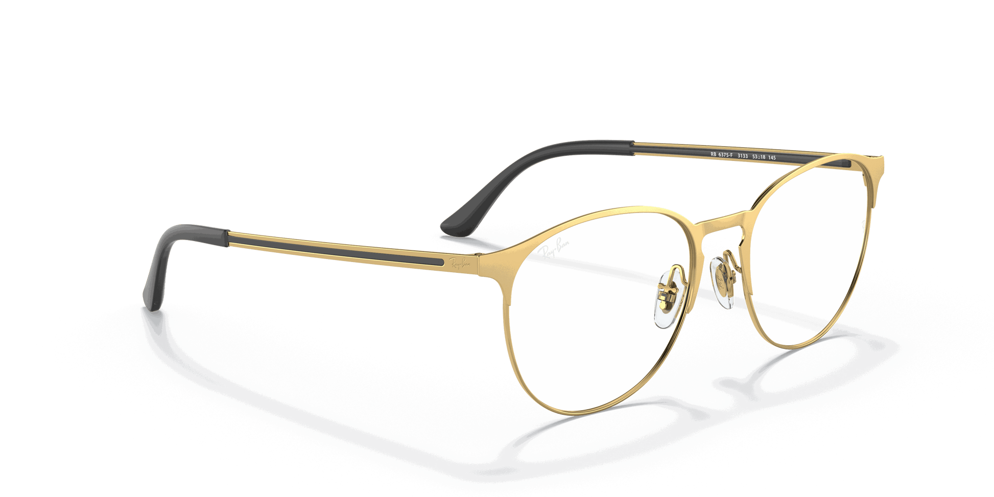 [Clear Lenses, Matte Gold Frame]